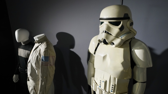 An imperial Stormtrooper costume