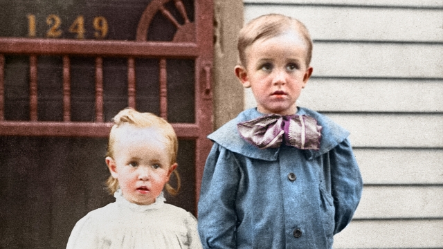 Walt Disney and his sister Ruth
