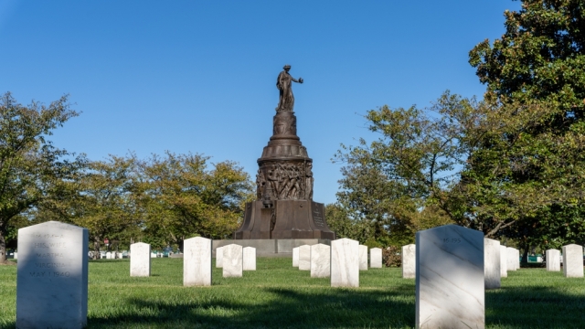 Confederate memorial "New South" in Arlington National Cemetery