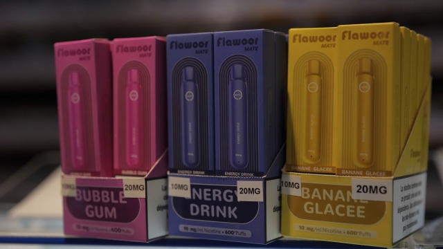 Disposable electronic flavored cigarette devices