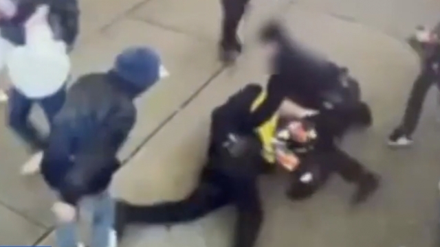 Video surveillance of the brawl