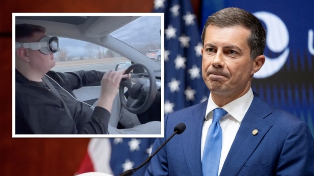 Buttigieg warns against wearing Apple Vision Pro goggles while driving