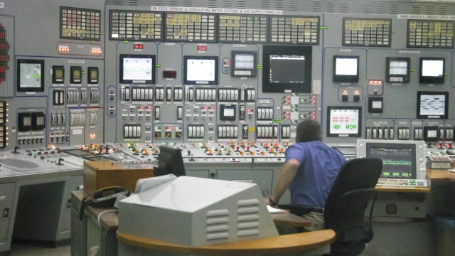 The control room of a nuclear power plant in Nebraska