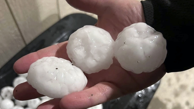 Storm carrying massive 'gorilla hail' hits parts of Kansas, Missouri