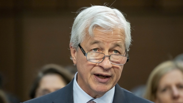Jamie Dimon, chairman and CEO, JPMorgan Chase & Co., is shown.