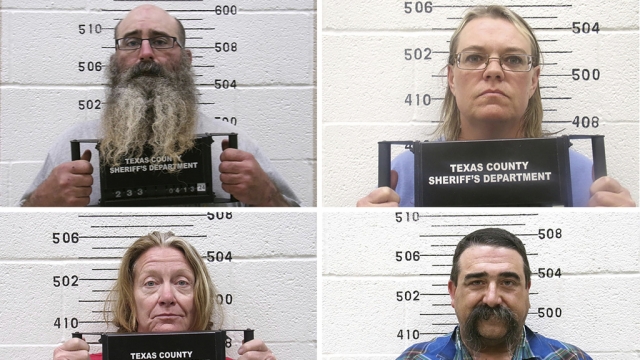 A combination of booking photos shows the four defendants charged in the killings of two Kansas women.