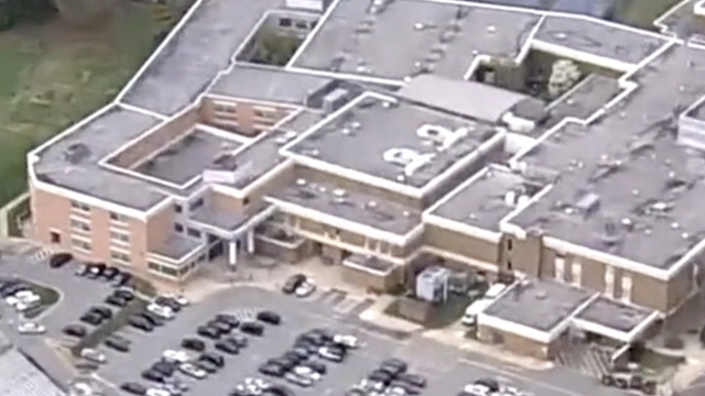 Aerial view of Wootton High School in Maryland.