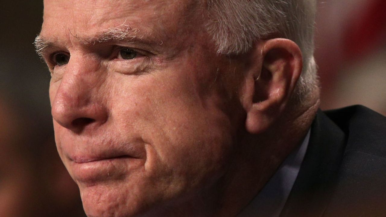 John McCain during a Senate hearing