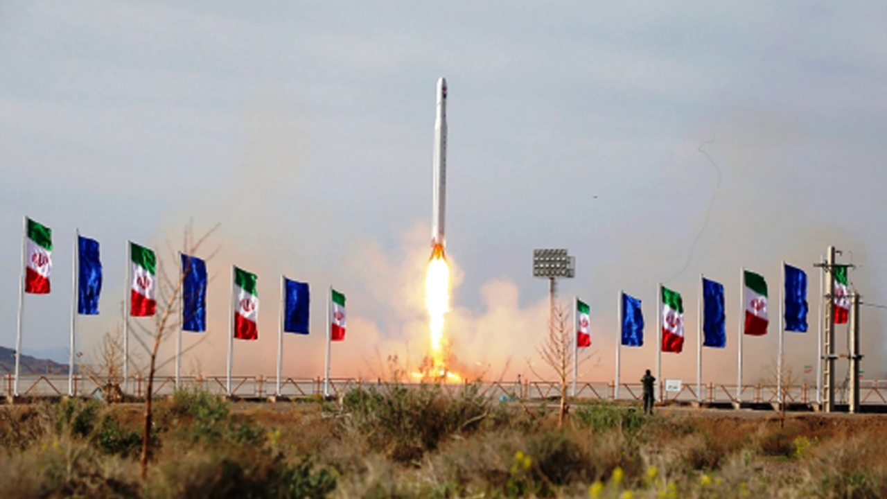 Iranian rocket carrying a satellite is launched