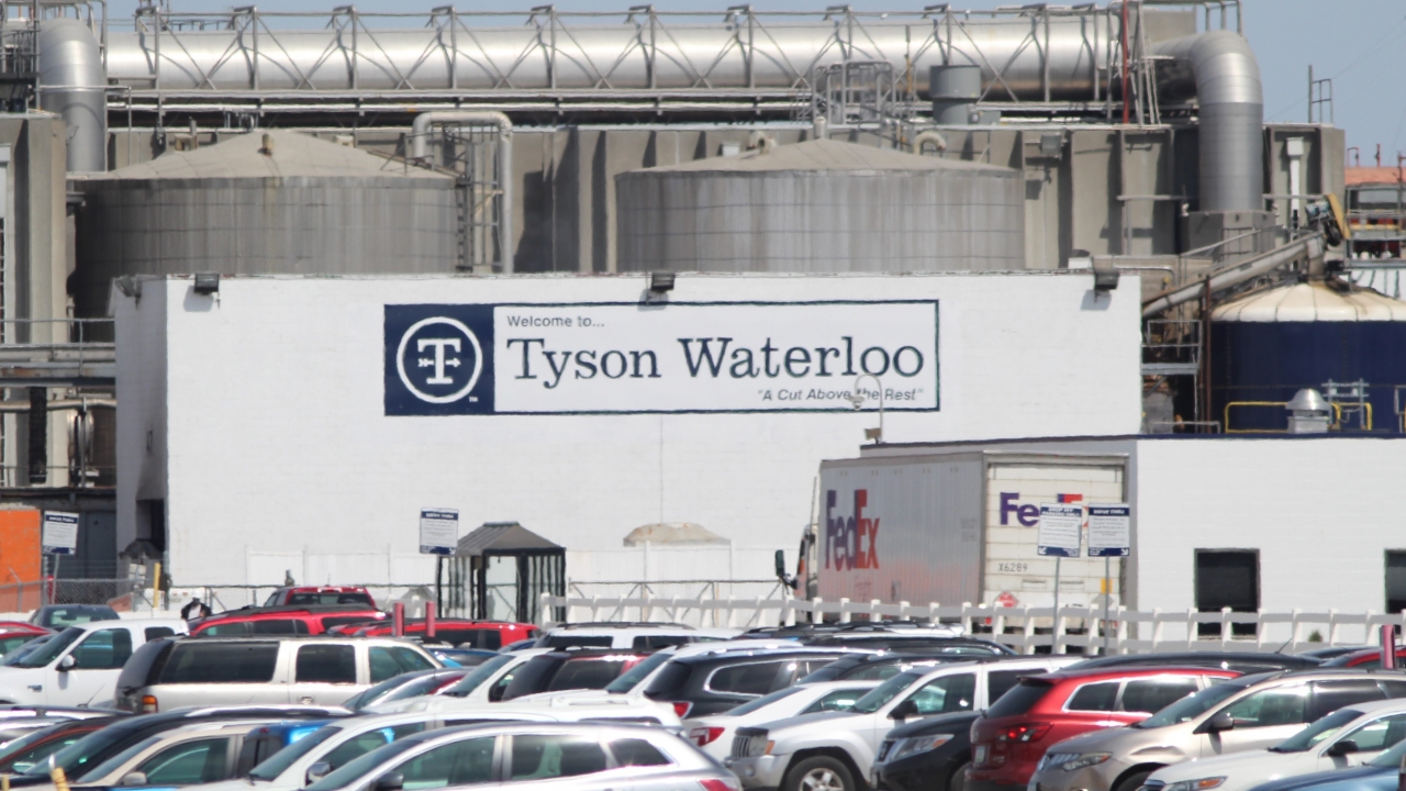 Tyson Fresh Meats plant in Waterloo, Iowa