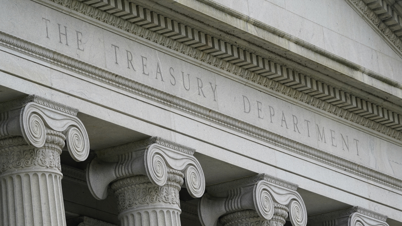 The U.S. Treasury Building in Washington, D.C.