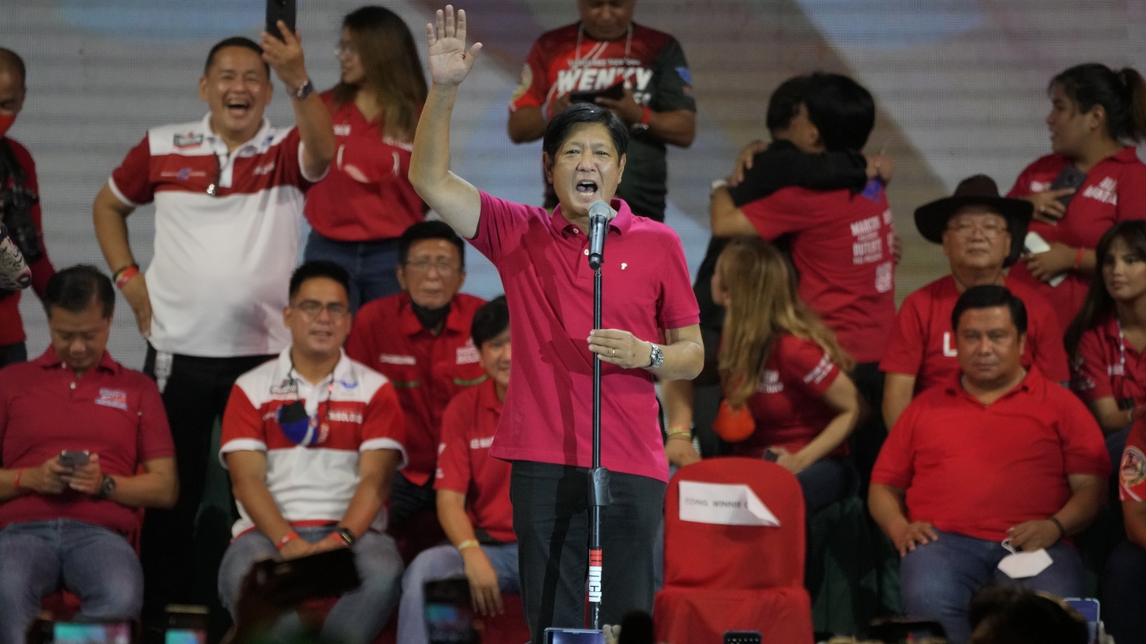 Presidential hopeful, former senator Ferdinand "Bongbong" Marcos Jr.