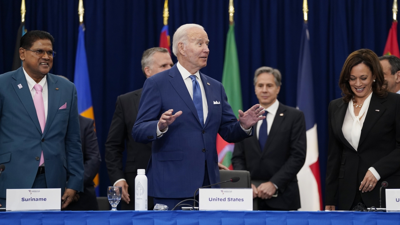 President Joe Biden meets with world leaders