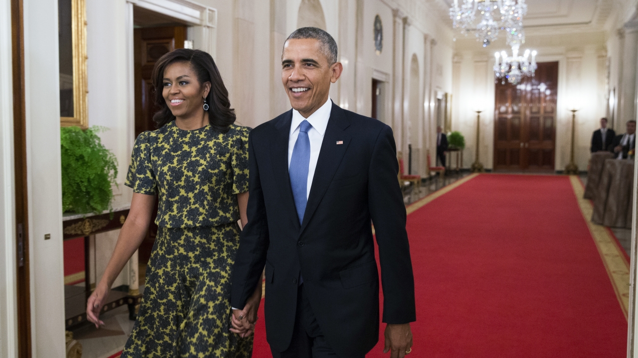 Former First lady Michelle Obama and former President Barack Obama