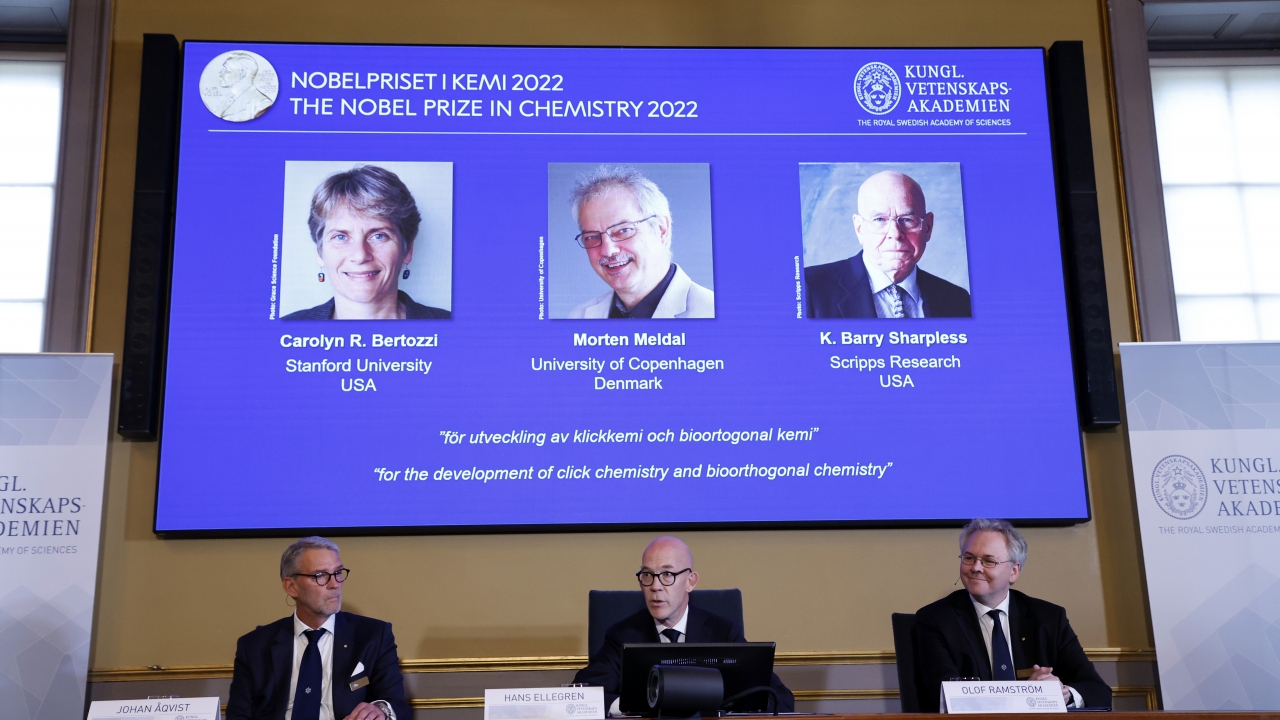 The Nobel Committee for Chemistry announce the winners of the 2022 Nobel Prize in Chemistry
