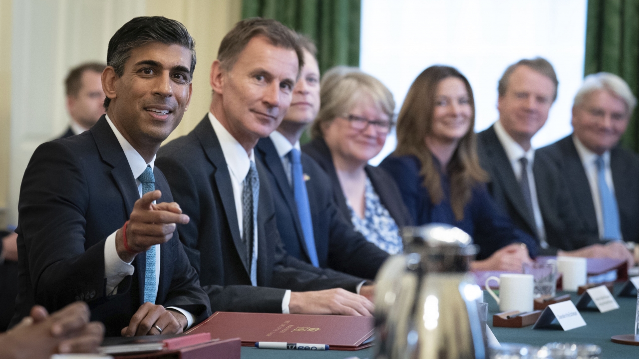 Britain's Prime Minister Rishi Sunak holds his first cabinet meeting