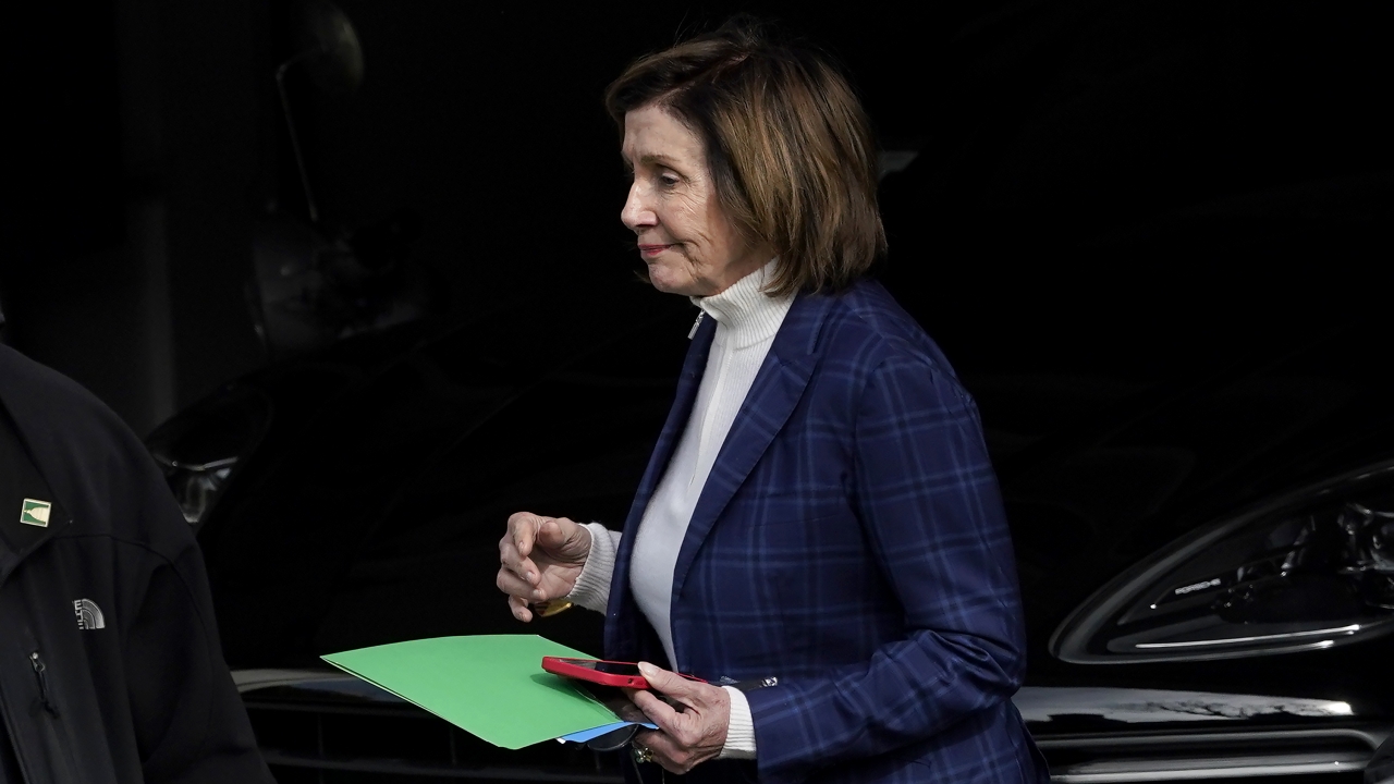 House Speaker Nancy Pelosi is pictured.