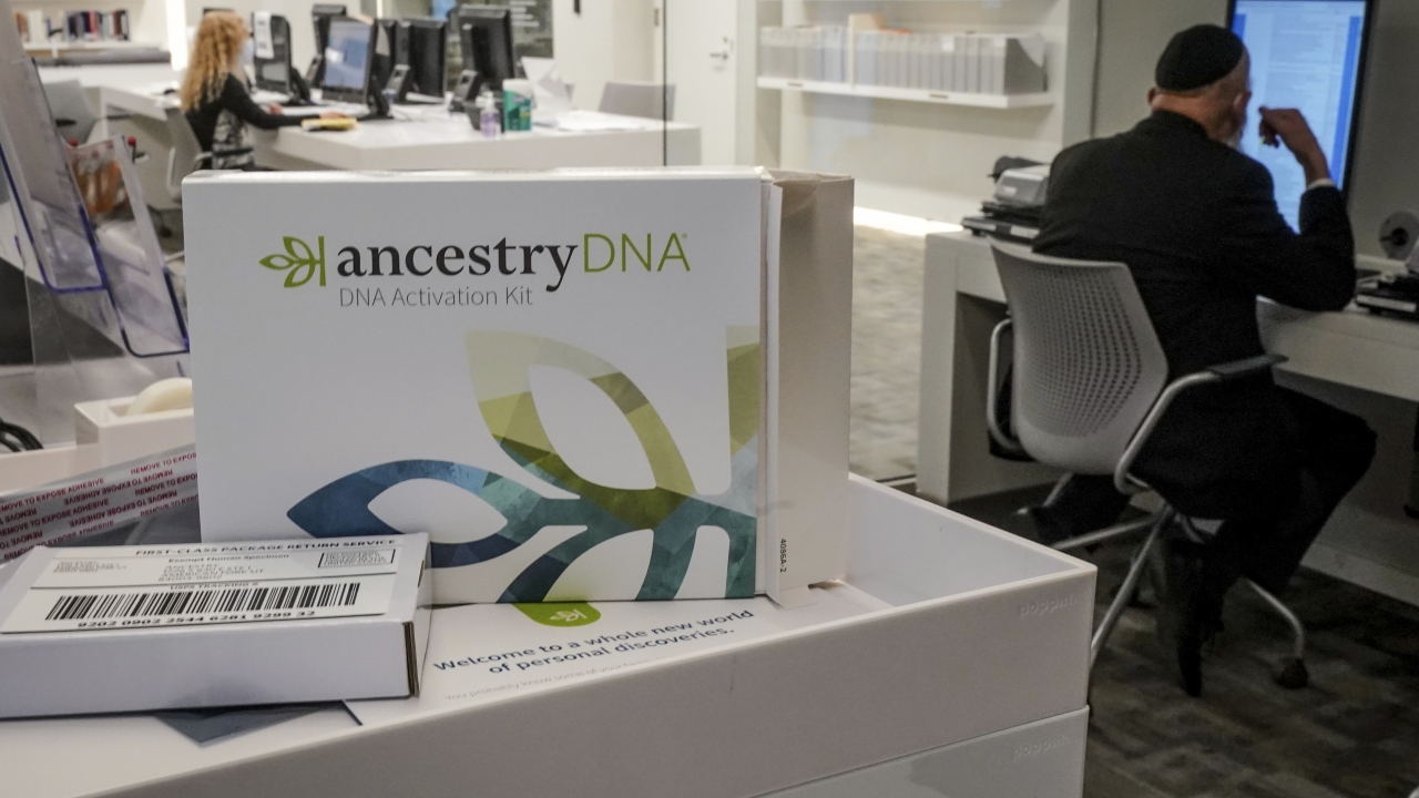 A genealogy testing kit for Ancestry/DNA.