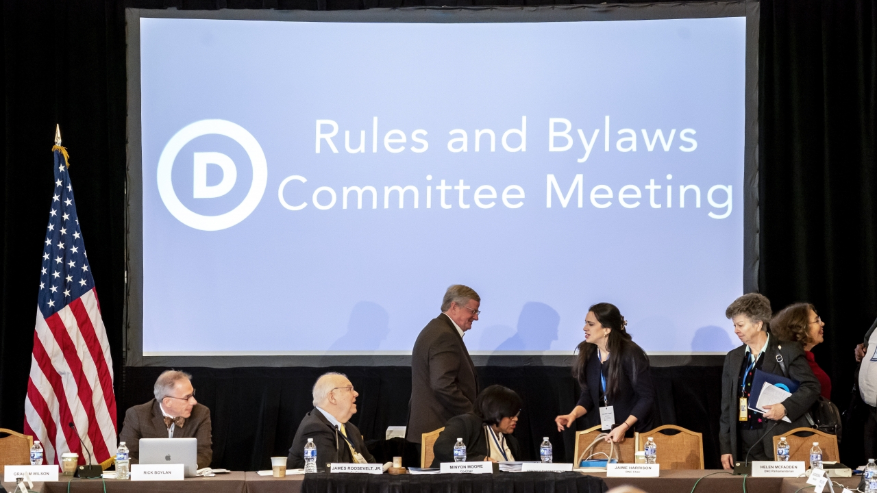 The Democratic National Committee Rules and Bylaws Committee.