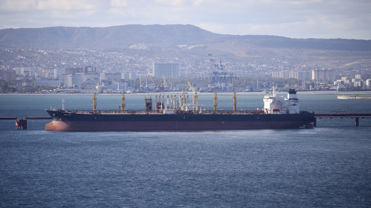 A Russian oil tanker.