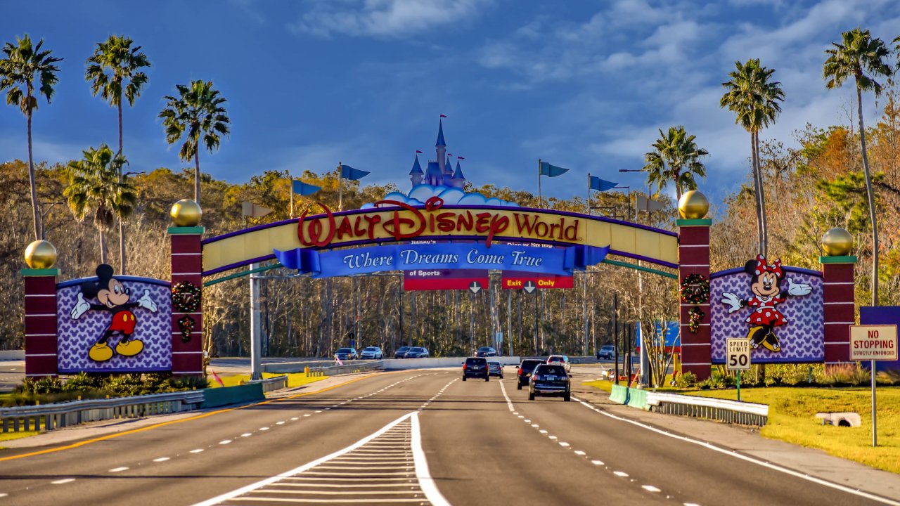 Exterior of Walt Disney World.