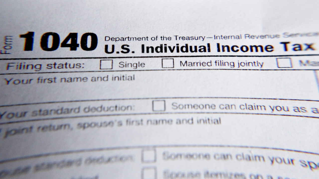 File photo of IRS 1040 form.
