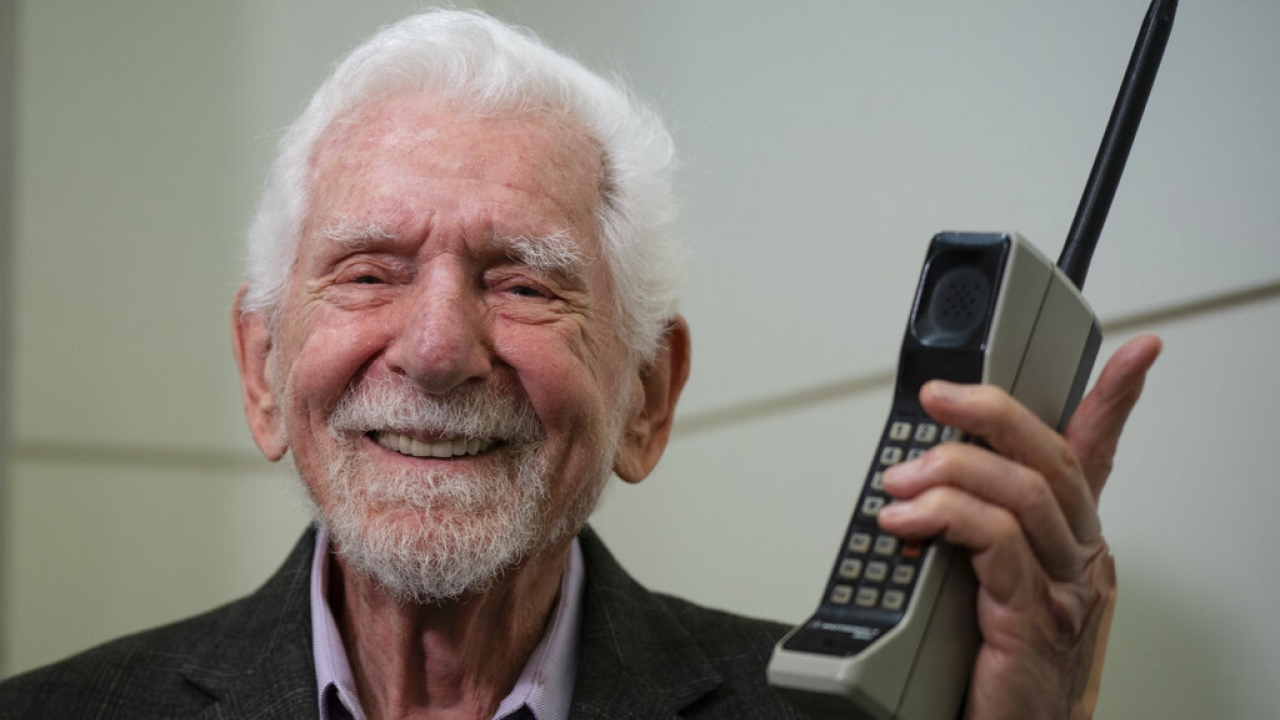 Marty Cooper, the inventor of the first commercial mobile phone.