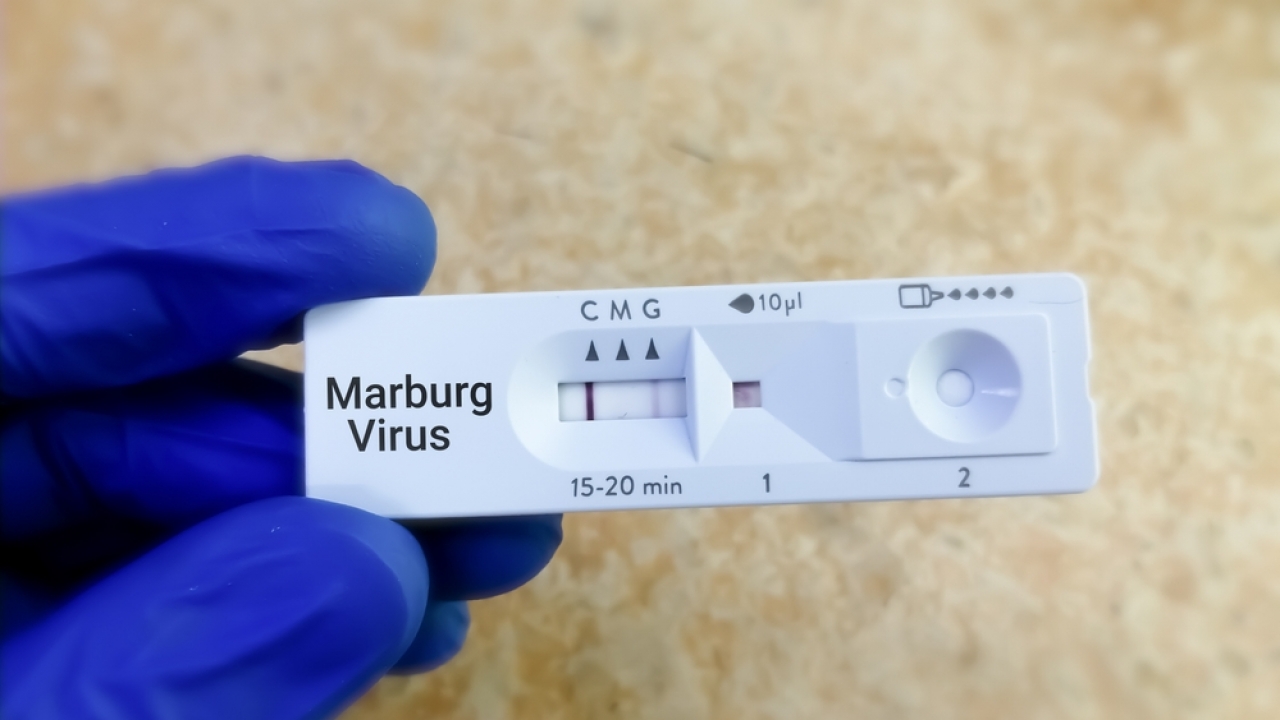 A Marburg virus test.