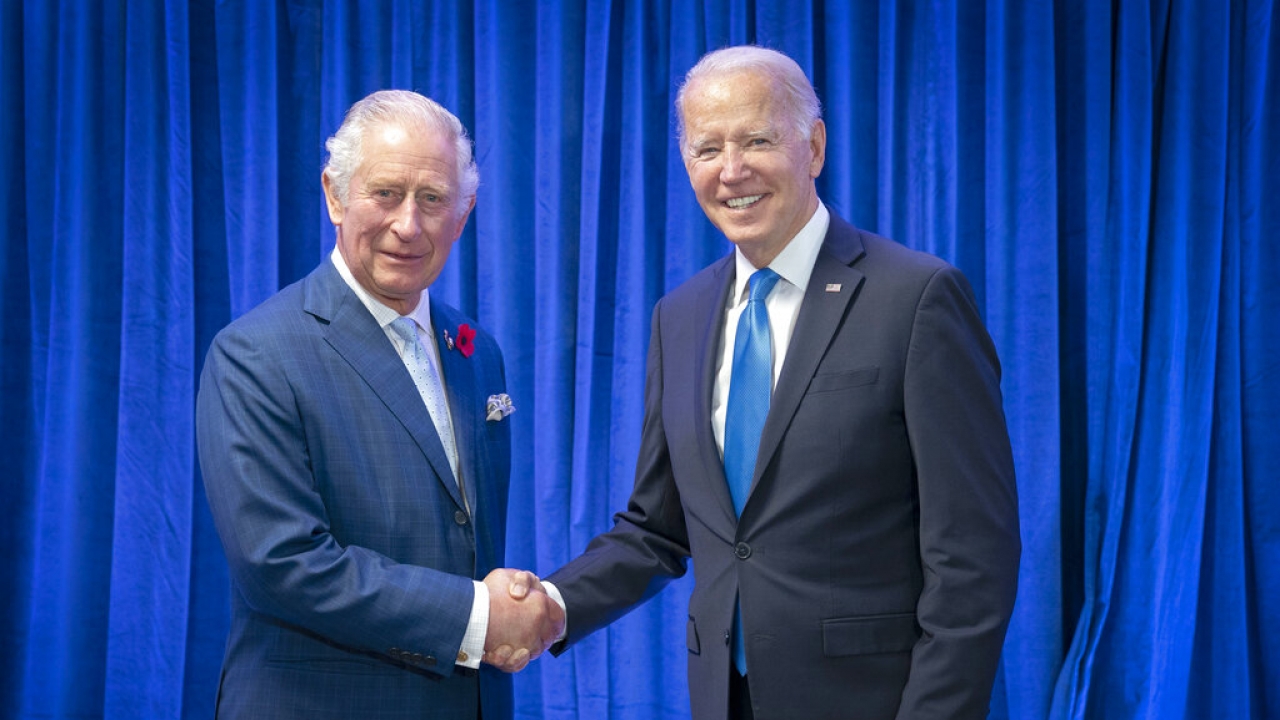 King Charles and President Joe Biden.