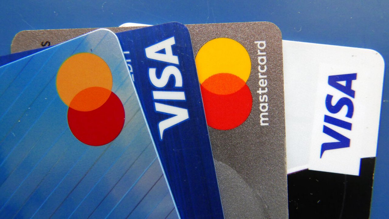Image of four different credit cards