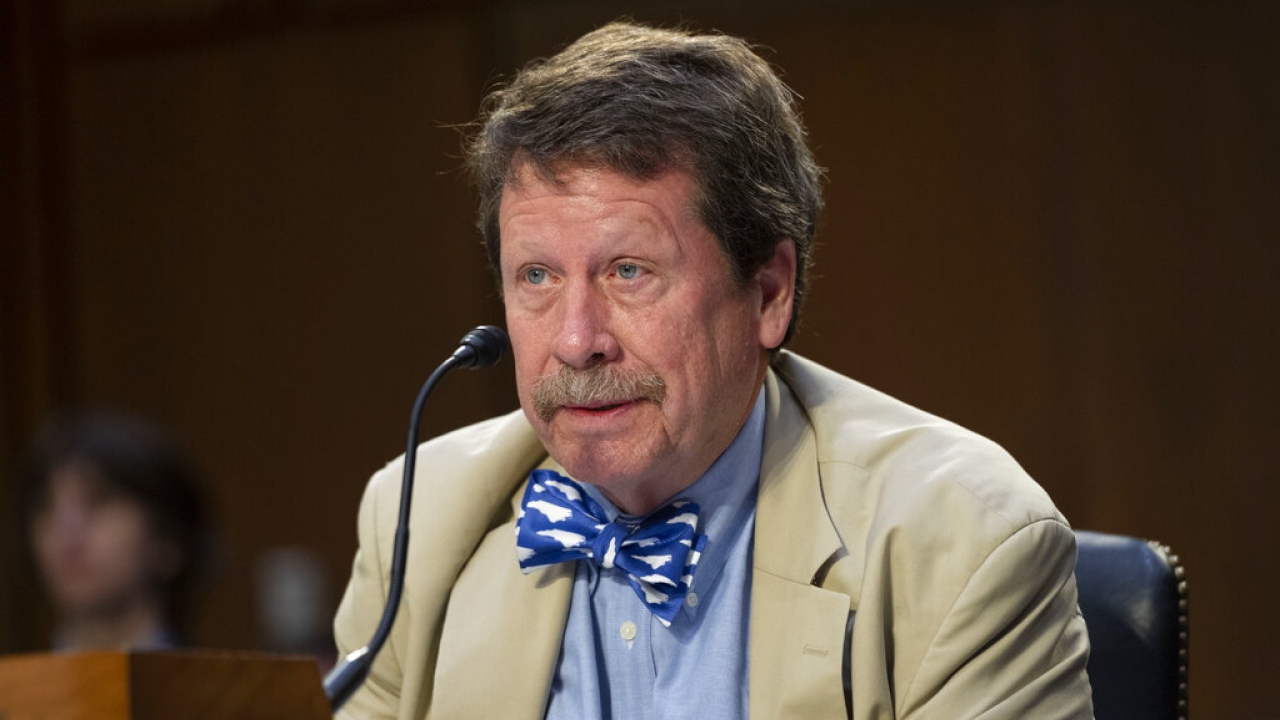 Robert Califf, Commissioner, United States Food and Drug Administration, testifies during a Senate hearing.