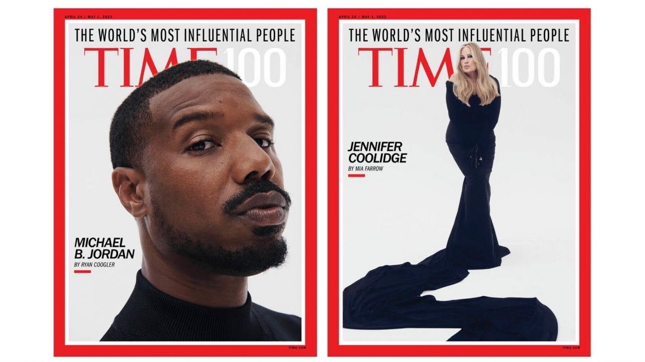 Michael B. Jordan and Jennifer Coolidge on covers of TIME100.