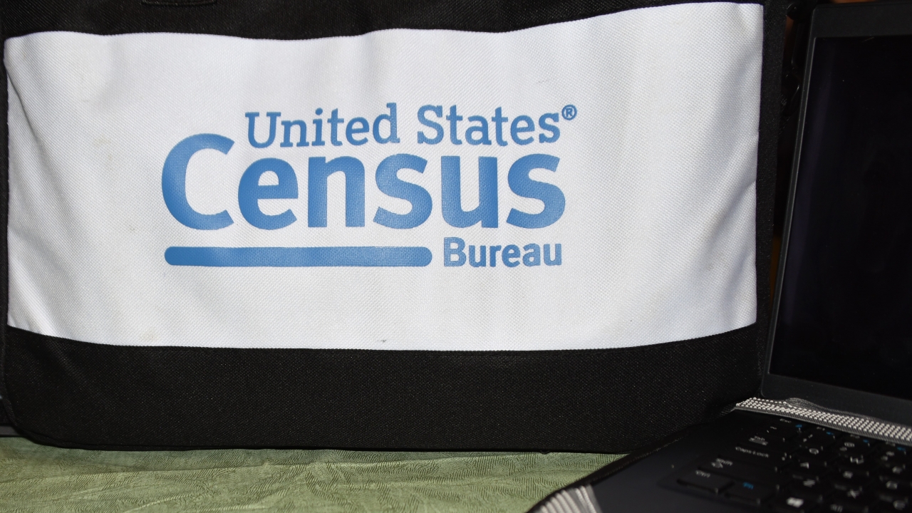 U.S. Census Bureau sign.