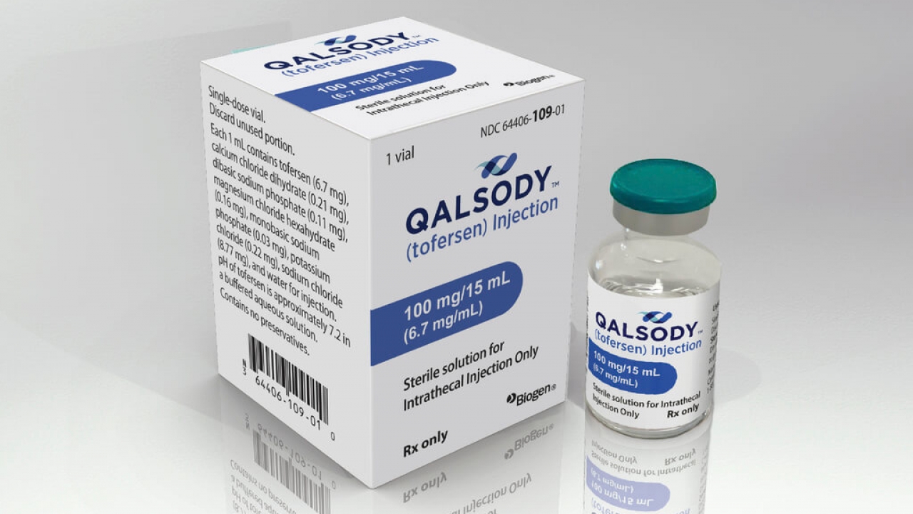 Biogen's drug Qalsody.