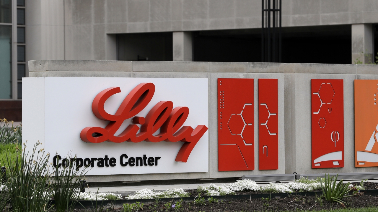 The Eli Lilly & Co. corporate headquarters.