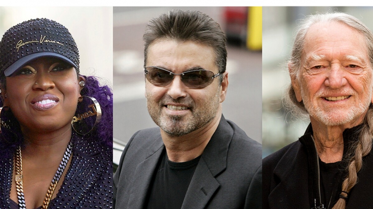 This combination of photos shows Missy Elliott, George Michael and Willie Nelson, who are among this year's nominees.