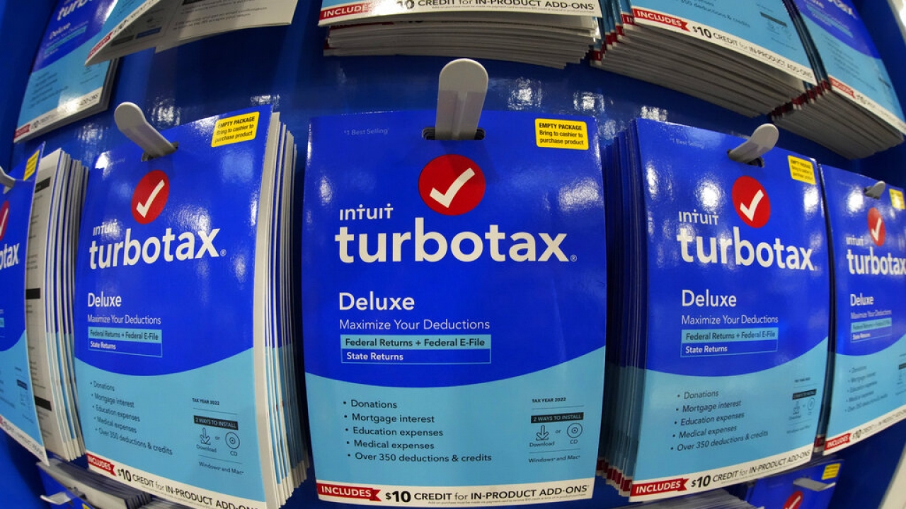 TurboTax on display in a Costco Warehouse in Pittsburgh