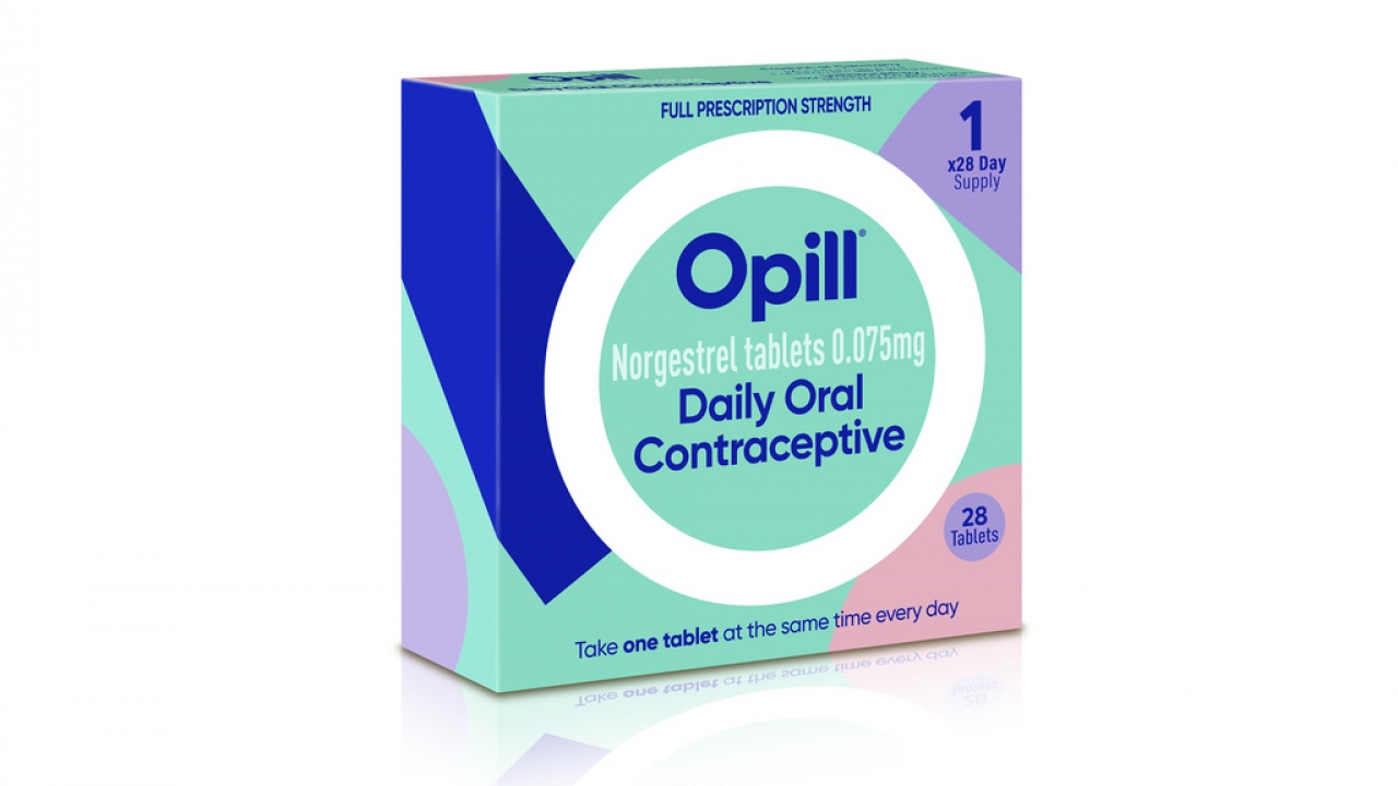 Proposed packaging for the company's birth control medication Opill.