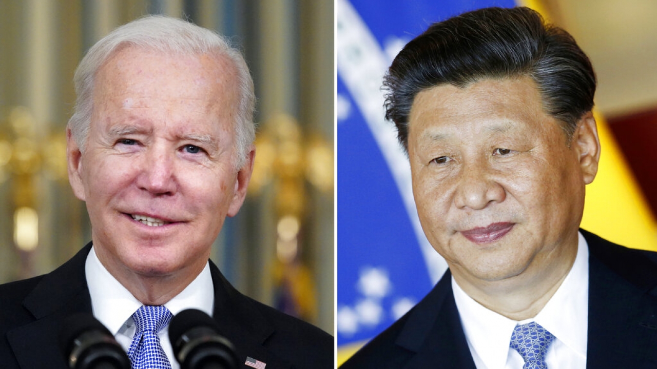 U.S. President Joe Biden and China's President Xi Jinping.