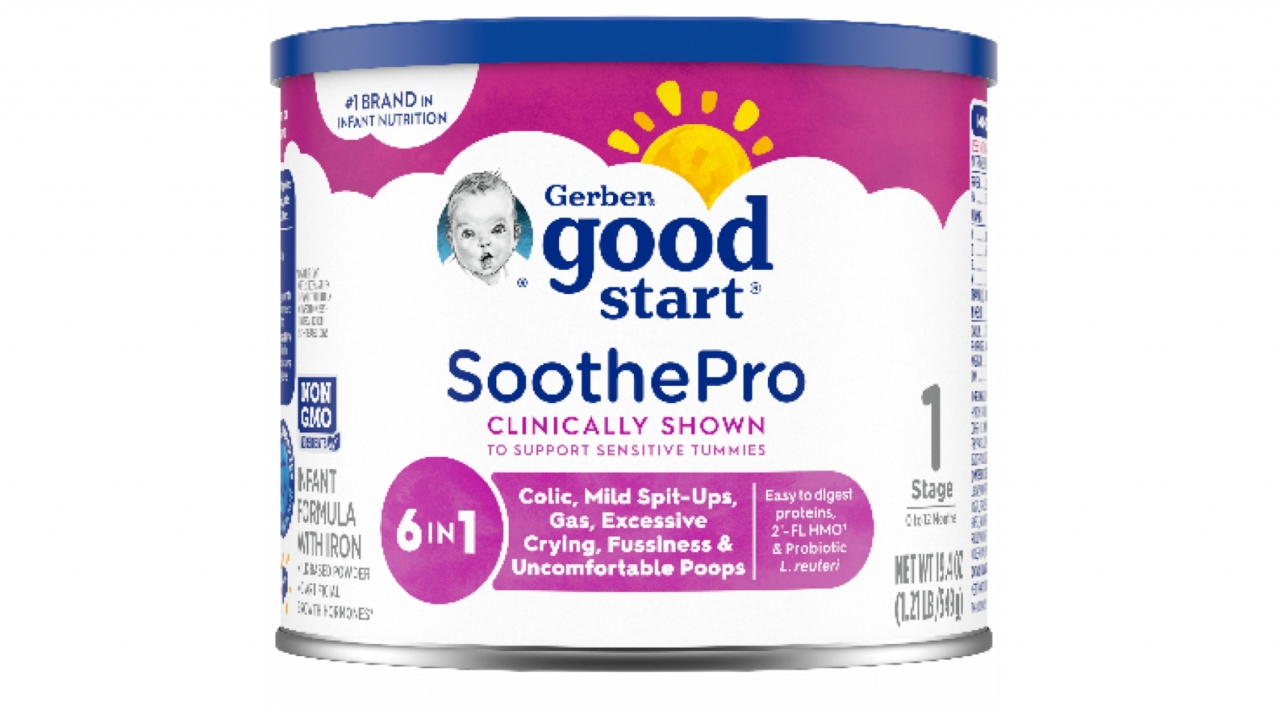Container of Gerber Good Start infant formula