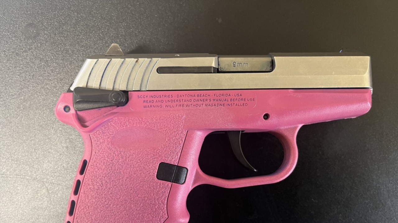 Confiscated pink gun