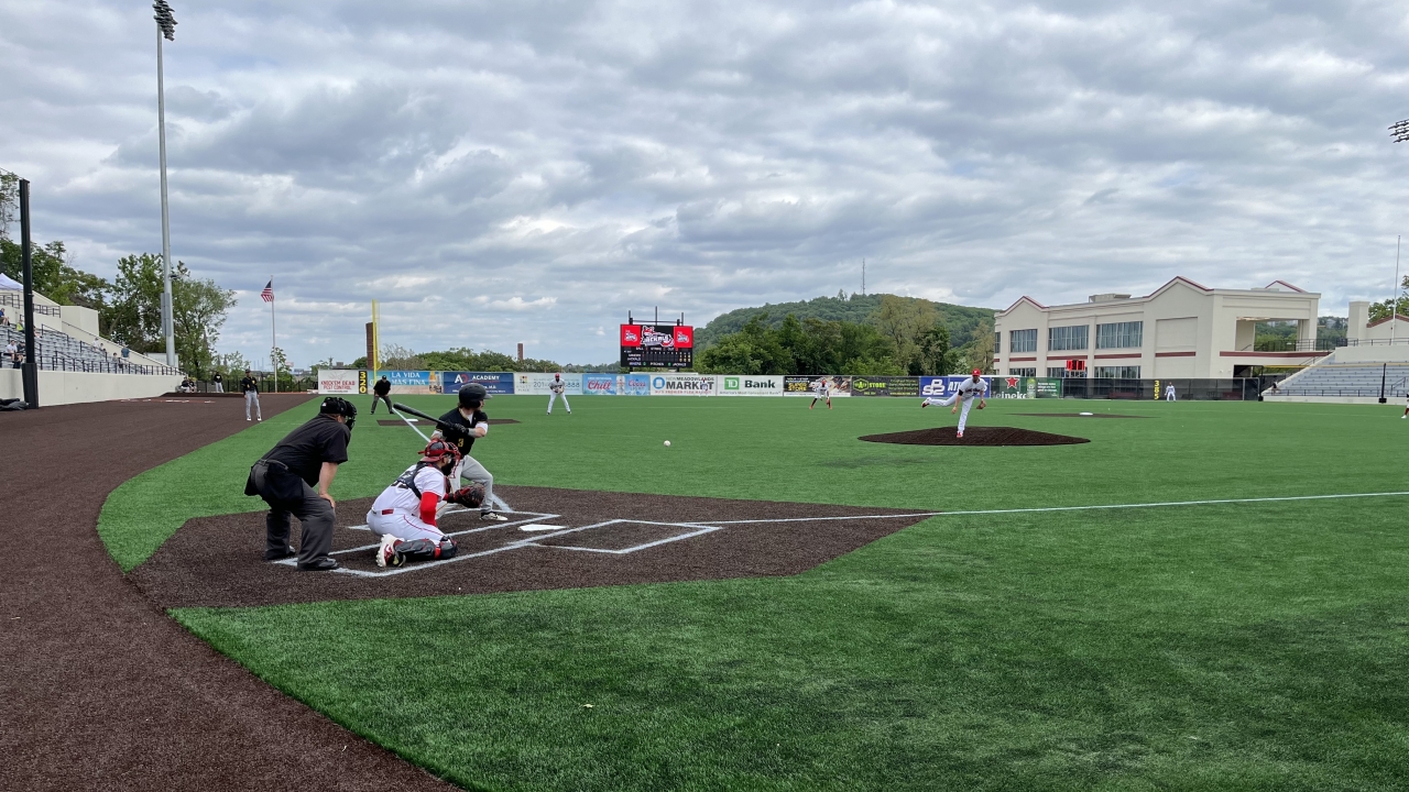 Baseball game at a renovated former Negro Leagues stadium in Paterson, New Jersey