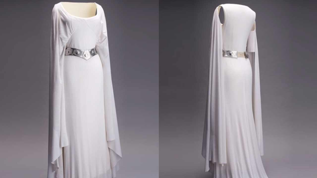 Dress worn by Princess Leia in the original "Star Wars."