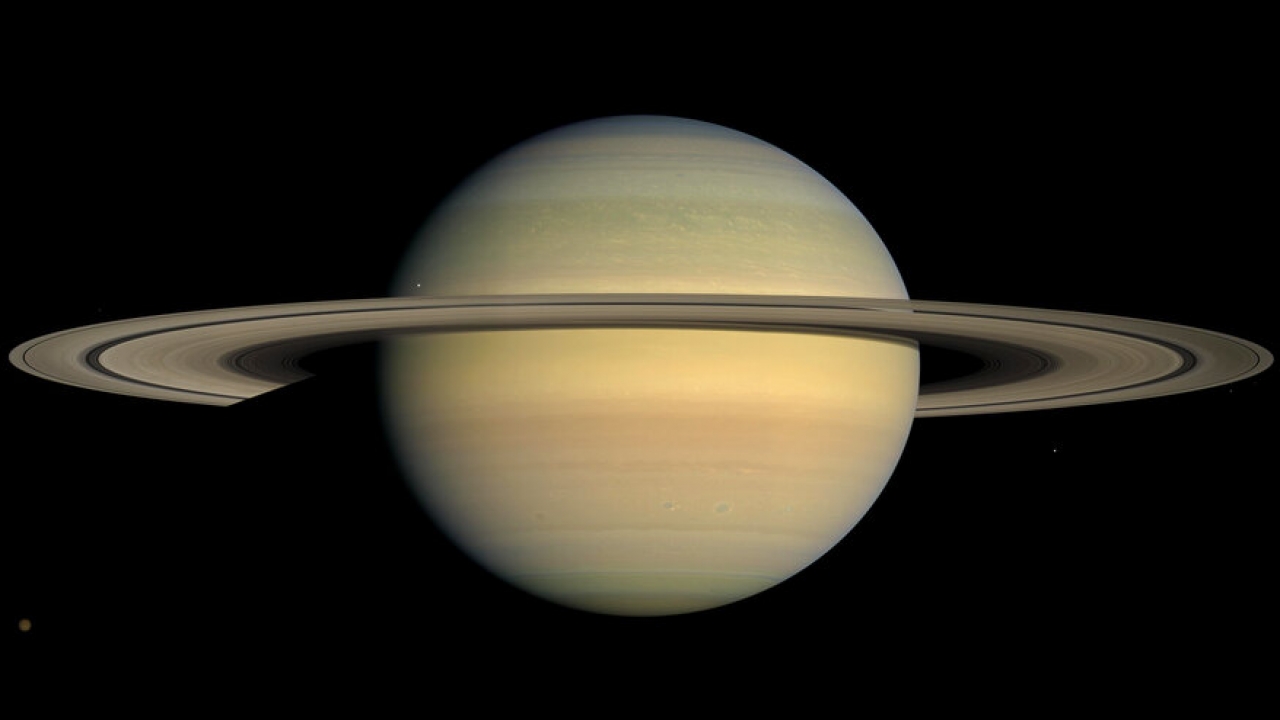 NASA image shows the planet Saturn.