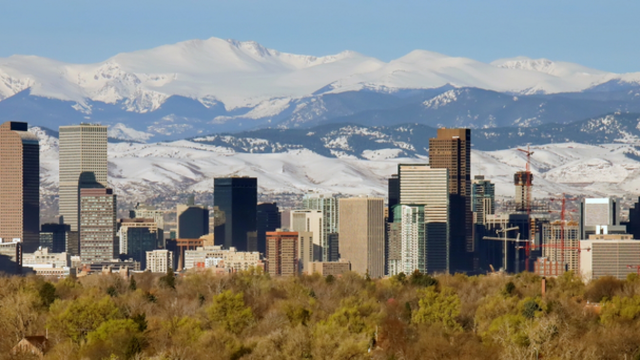 Denver, Colorado skyline.