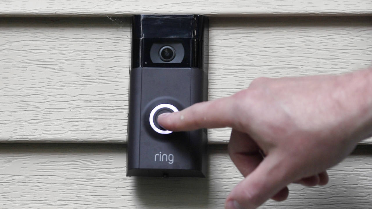 Doorbell on Ring doorbell camera.