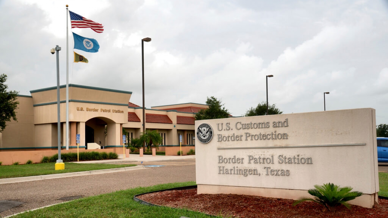 The Border Patrol station in Harlingen, Texas.