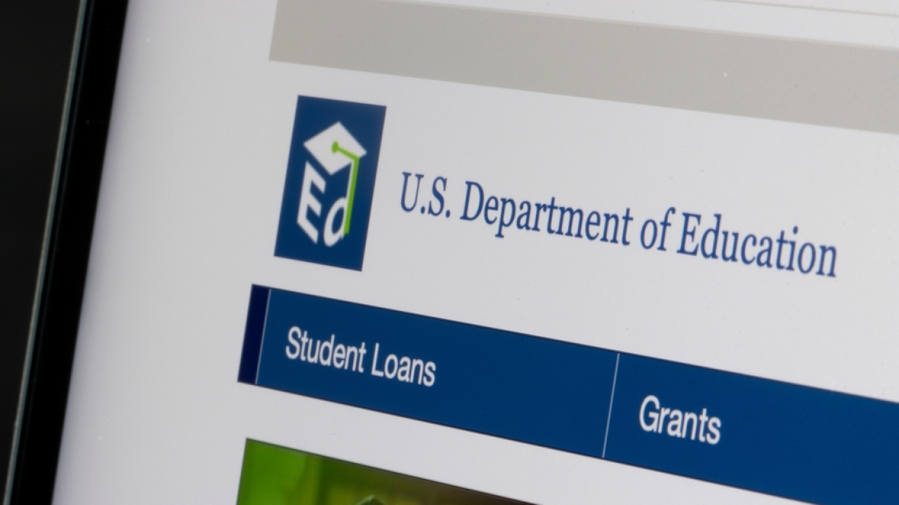 Department of Education student loan site.