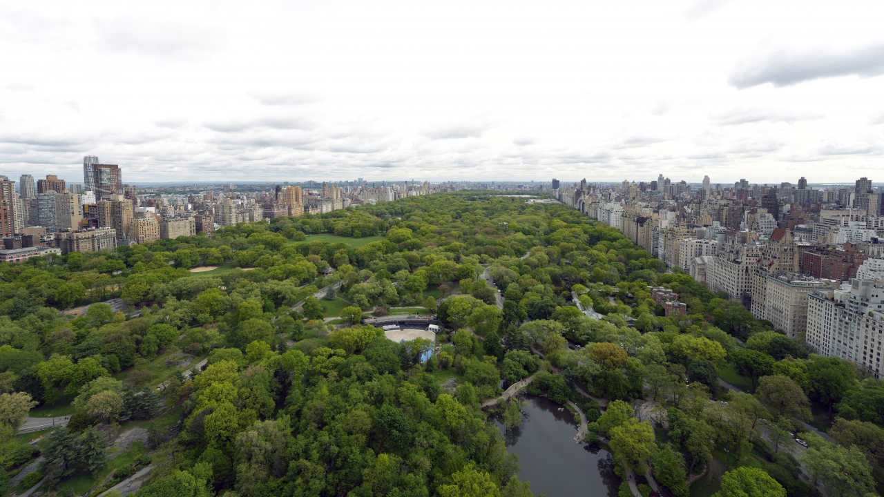 A view of Central Park is seen from the Park Lane Hotel.