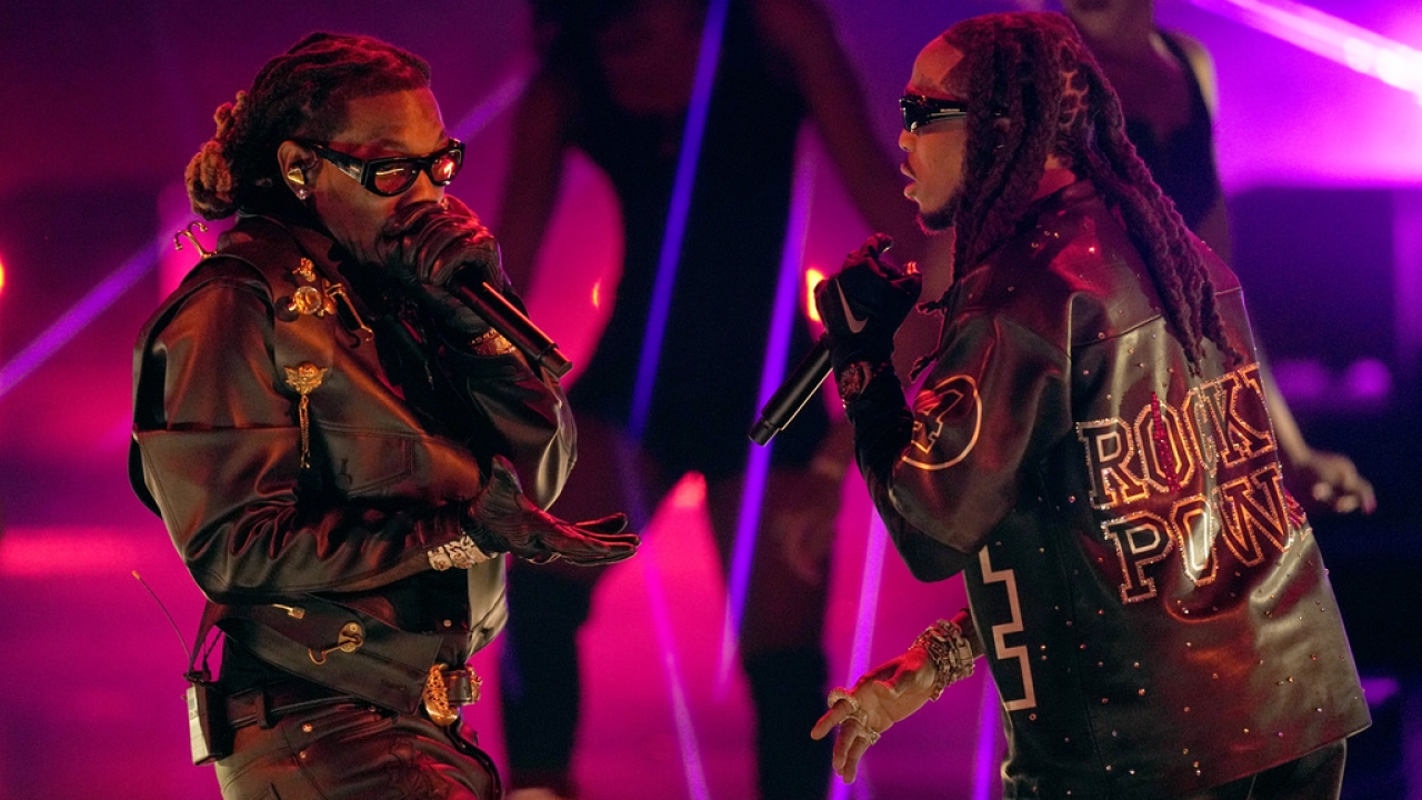 Offset and Quavo of Migos perform at the BET Awards